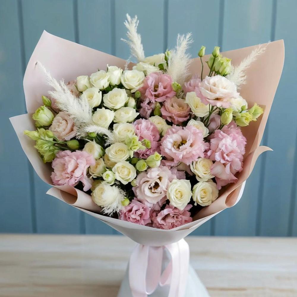 Букет цветов из: Альстромерии и Розы в Комсомольском Республики Мордовия