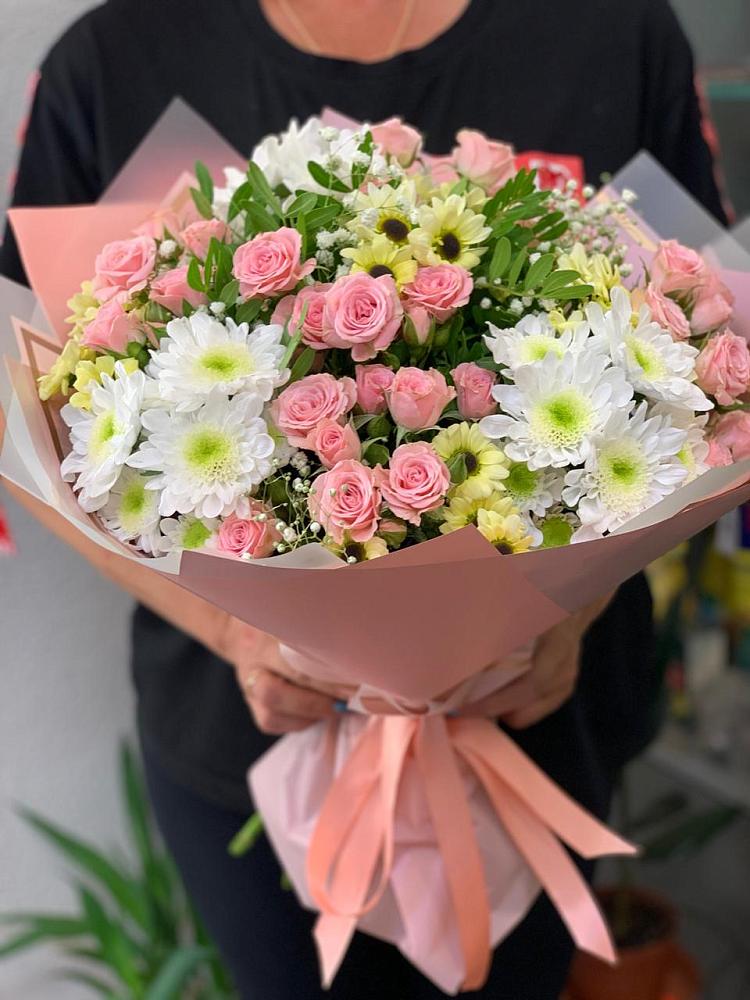 Букет цветов из: Розы и Хризантемы в Комсомольском Республики Мордовия