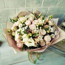 Букет цветов из:  Альстромерии, Розы и Хризантемы #REPLACE_PRED# Комсомольском Республики Мордовия