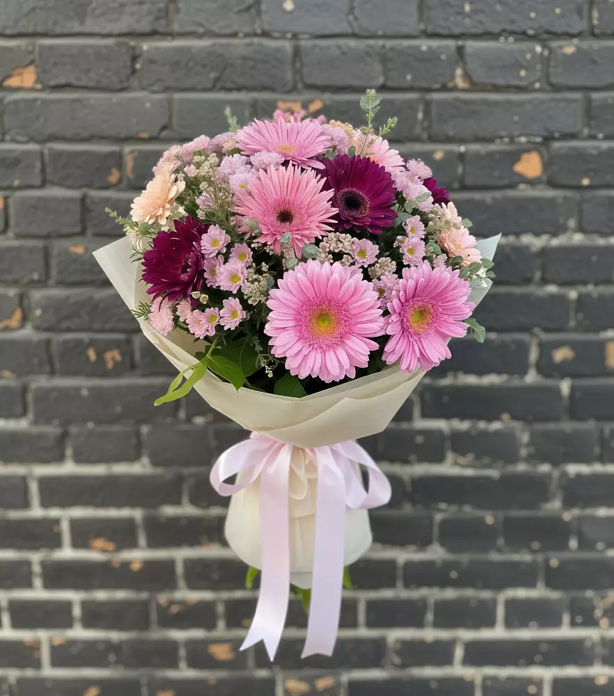 Букет цветов из: Герберы и Хризантемы в Комсомольском Республики Мордовия