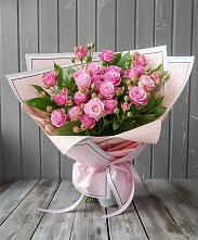 Букет Розовый кустик в Комсомольском Республики Мордовия