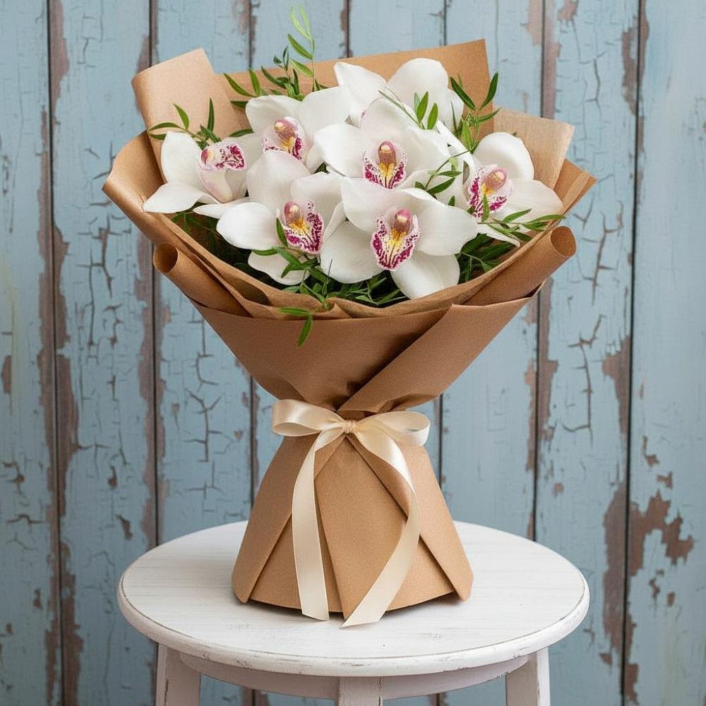 Букет цветов из: Орхидеи и Розы в Комсомольском Республики Мордовия