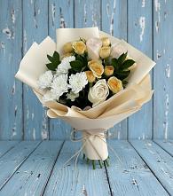 Букет цветов из:  Розы и Хризантемы #REPLACE_PRED# Комсомольском Республики Мордовия