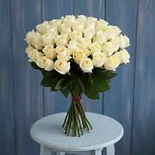 Букет 51 Белая роза Эдлесс Лав в Комсомольском Республики Мордовия