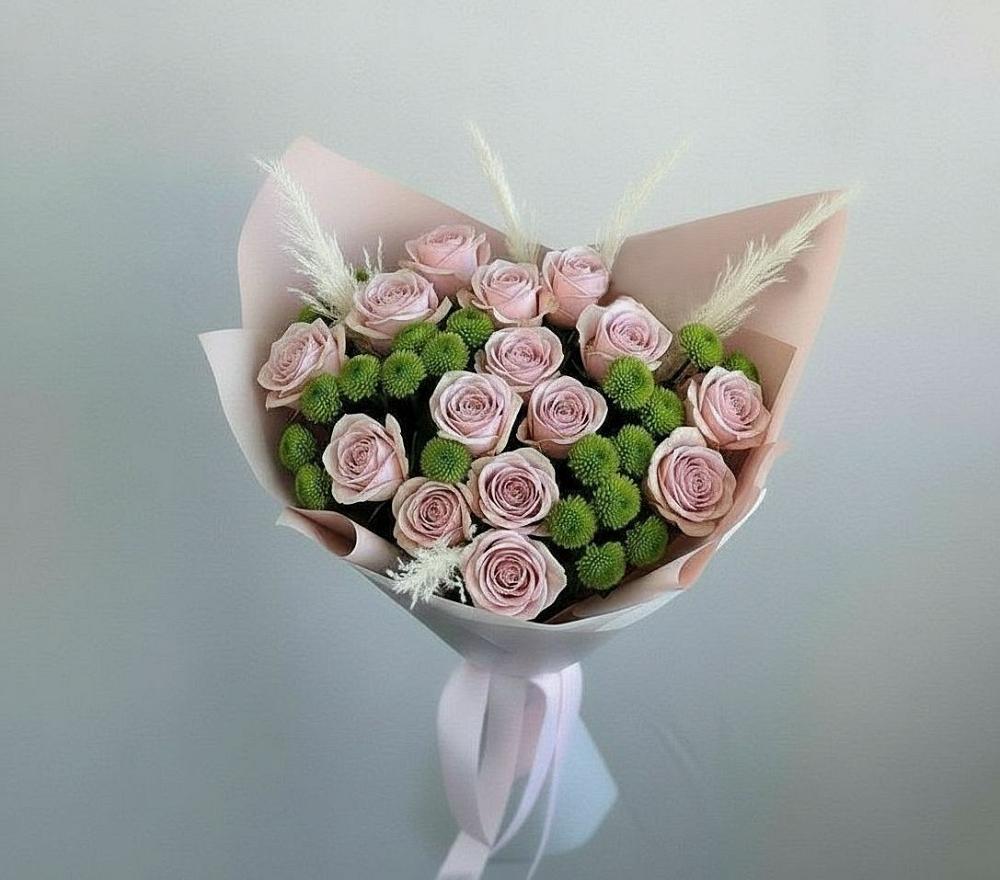 Букет цветов из: Розы и Хризантемы в Комсомольском Республики Мордовия