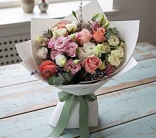 Букет цветов из:  Розы, Лизиантусы и Гвоздики #REPLACE_PRED# Комсомольском Республики Мордовия