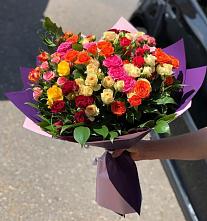 Букет Микс из разноцветных кустовых роз #REPLACE_PRED# Комсомольском Республики Мордовия