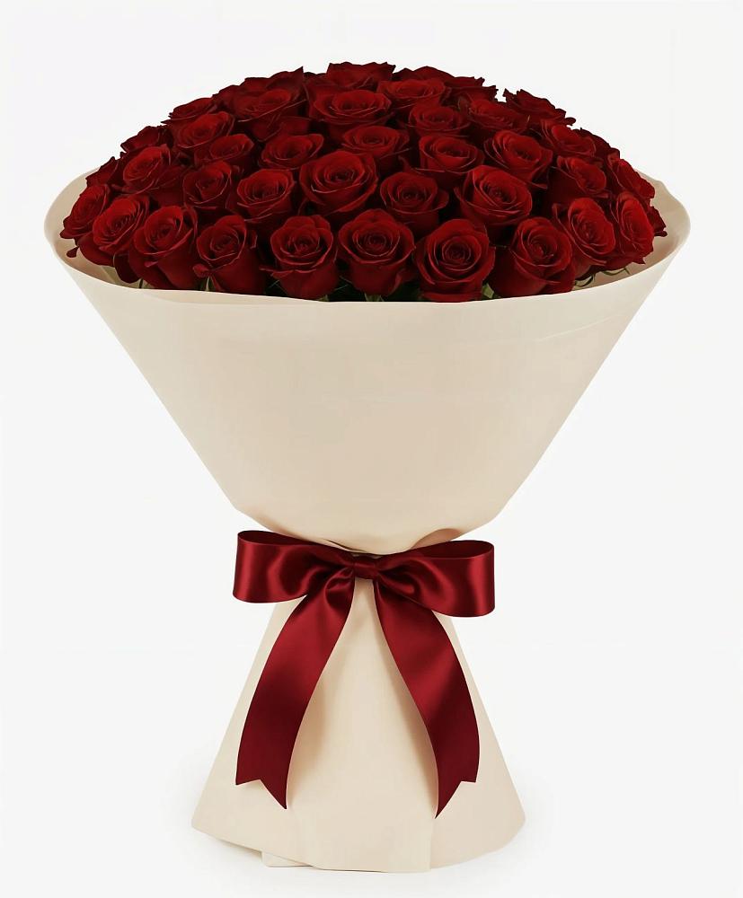 Букет 101 Бордовая роза Блэк Бакарра в Комсомольском Республики Мордовия